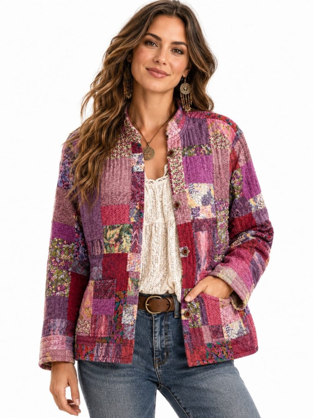 Handmade Quilted Patchwork Oversized Jacket